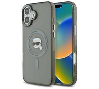 CG Mobile Karl Lagerfeld KLHMP16SHLSKIK - Carcasa rígida para iPhone 16 de 6,1", Color Negro