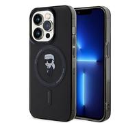 CG MOBILE Karl Lagerfeld Magsafe IML IKonIK - Funda para iPhone 15 Pro, Color Negro