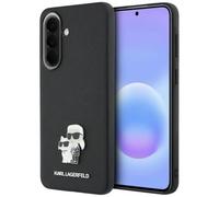 CG MOBILE Karl Lagerfeld Saffiano - Carcasa para Samsung Galaxy A57, diseño con logotipo de Karl & Choupette, color negro