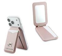 CG MOBILE Karl Lagerfeld - Soporte magnético para tarjetas (función de soporte/espejo incluido), rosa, Moderno