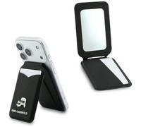 CG MOBILE Karl Lagerfeld Stand Mirror Wallet - Cartera con función atril (compatibilidad con MagSafe), color negro