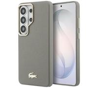 CG MOBILE Lacoste Champs Elysees Gold Logo Compatible con MagSafe Carcasa para Samsung Galaxy S26 Ultra (Taupe)