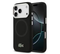 CG Mobile Lacoste - Funda para iPhone 17 Pro MAX [Compatible con MagSafe], Funda de Silicona con Logotipo de Metal, antigolpes, protección contra caídas, Delgada y Resistente, protección de Puertos