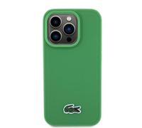 CG Mobile Lacoste HC Magsafe Iconic Petit Piqué Logotipo Tejido de Poliuretano para iPhone 15 Pro MAX, Color Verde
