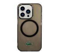 CG MOBILE Lacoste LCHMP15XULOK - Carcasa para iPhone 15 Pro Max de 6,7", color negro