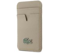 CG MOBILE Lacoste Petit Piqué compatible con cartera MagSafe (Taupe)