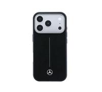 CG MOBILE Mercedes-Benz Funda de Cuero para iPhone 17 Pro MAX Compatible con MagSafe, Negro