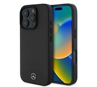 CG Mobile Mercedes-Benz - Funda para iPhone 16 Pro Max, duradera, a prueba de golpes, compatible con Magsafe, funda de piel texturizada y lisa, color negro