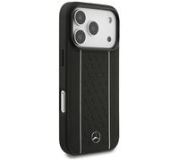 CG Mobile Mercedes - Funda para iPhone 17 Pro (Piel), diseño de Estrellas, Color Negro