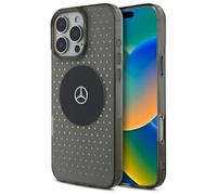 CG MOBILE Mercedes MEHMP16L23HCPK - Carcasa para iPhone 16 Pro de 6,3", diseño de estrellas, color negro