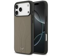 CG MOBILE Mercedes The Move - Funda de piel compatible con MagSafe para iPhone 17 Pro Max (taupe)