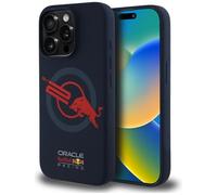 CG MOBILE Red Bull HC Silicone ORBR20 Logo Red Lining Funda para iPhone 15 Pro Max compatible con MagSafe Marine