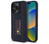 CG MOBILE Red Bull RBHMP14S24SIHSRV - Carcasa para iPhone 14 de 6,1 pulgadas, color azul marino, con licencia de silicona, logotipo horizontal compatible con MagSafe