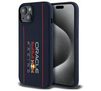 CG MOBILE Red Bull RBHMP15S24SIOLRV - Carcasa para iPhone 15 de 6,1 pulgadas, color azul marino con licencia y logotipo vertical de silicona, compatible con MagSafe