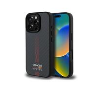 CG MOBILE Red Bull RBHMP16X24CFGSMK Funda para iPhone 16 Pro Max 6.9" Negro Fibra de Carbono Powerbar Compatible con MagSafe