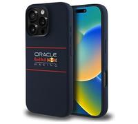 CG MOBILE Red Bull RBHMP16X24SIHSRV - Funda para iPhone 16 Pro Max de 6,9 pulgadas, color azul marino con licencia de silicona, logotipo horizontal compatible con MagSafe