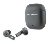 CG MOBILE TWS Karl Lagerfeld - Auriculares con logo de metal (ANC/ENC) (negro)