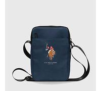 CG Mobile U.S.Polo Assn. Bolsa de hombro ajustable para tableta, adecuada para exteriores, negocios, oficina, escuela, ligera, delgada, con licencia oficial (8 pulgadas, azul marino)