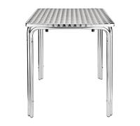 cg837 Bolero Square Leg Table, Color Plateado