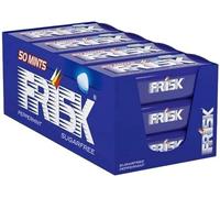 CG94! Frisk Caramelo Dure, Gusto Menta, Senza Zucchero, Confezione da 12 Astucci in Metallo da 50 Mentine ciascuno