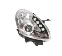 CG94 - Proyector H7-H1 con motor eléctrico LED - Parábola cromada lado izquierdo