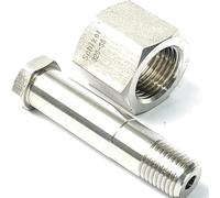 CGA320 a CGA330 1/4 pulgada NPT VCR Adaptador de conector de instalación de tubería de acero inoxidable macho - SUS316L, 1PCS(CGA330-1/4VCR M)