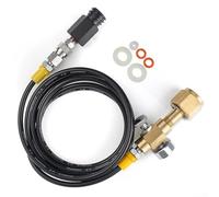 CGA320 Kit de manguera de conexión rápida de cilindro para máquinas SodaStream, tubo de 2 metros de 6 mm, compatible con tanques comerciales de 5 a 50 libras