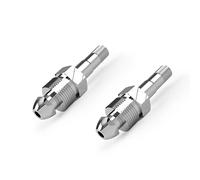 CGA580 - Tetinas de alta presión para gas inerte comprimido a NPT macho de 1/4 pulgadas MNPT, adaptador de cilindro CGA 580 hecho de acero inoxidable 304 (CGA580, SS304, longitud = 88,5 mm, 2 piezas)