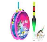 CGACCSD 100M Automático Bobber Sedal de Pesca con Flotador Listo para Usar Slip-BobberLine Grupo con Flotador que cambia de color para pescadores, principiantes