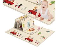 CGACCSD Alfombra Bebé, Juego para, 180x100cm Piso de Espuma Gruesa Plegable Rastrear Alfombra, Reversible Suelo Grueso Impermeable Doble Cara Aplicar En Interior Y Exterior