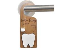 CGACCSD Baby Tooth Holder - Colgador para puerta de madera con ranura para billetes