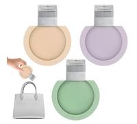 CGACCSD Botellas de viaje recargables, contenedores de viaje para artículos de tocador, Paquete de 3 botellas vacías de formato de viaje, Tarros recargables de crema de accesorios de viaje a prueba