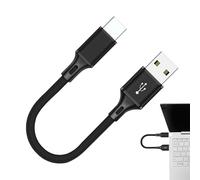 CGACCSD - Cable USB tipo C, 25 cm, cable de carga extralargo tipo C trenzado | Cable cargador de nailon trenzado largo y portátil de datos para el hogar y la oficina de viaje