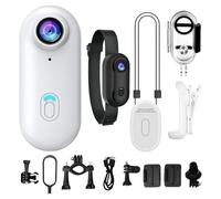 CGACCSD Cámara de acción en el Pulgar, Mini Cámara de acción con 360° Rotación Spring Clip, Vlogging 1080p, portátil Personal y portátil para Bicicleta, Mascota, Underwater