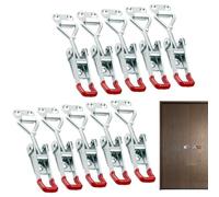 CGACCSD Cierre rápido | Juego de 10 herramientas de madera robustas, cierres plegables bloqueables, juego de herrajes para puerta, armario, tapa abatible, cajón, refrigerador, parrilla, compartimiento