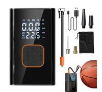 CGACCSD Compresor de aire portátil, recargable e inalámbrico, 10 bares, inflador de neumáticos, compresor de aire con pantalla digital, para bolas de motocicleta, juguetes inflables, camiones