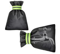 CGACCSD Cubiertas de grifo para el invierno, protección contra heladas de 2 piezas con tira reflectante, cubiertas para grifo de jardín para el invierno, para protección contra heladas, terraza