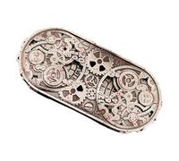 CGACCSD Cubo giratorio de metal - Juego de rol de metal con grabados, juegos de mesa para principiantes, juguete misterioso de aleación de aluminio para dormitorio, viajes y hogar