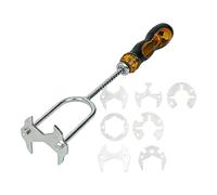 CGACCSD Herramienta para fregadero y grifo: llave giratoria multifuncional para espacios estrechos, llave de lavabo, herramienta de extracción de grifo, para baño, cocina, inodoro, hogar, estrecha