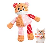 CGACCSD Juguetes chirriantes para perros, crujiente interactivo | Juguete de peluche chirriante para perros | Para cachorros, razas medianas y grandes para limpiar los dientes y para