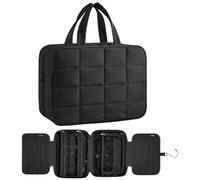 CGACCSD Neceser de cosméticos para mujer - resistente al agua con varios compartimentos, bolsa de maquillaje para accesorios de viaje, para exterior, fitness, dormitorio, camping, maquillaje, joyas