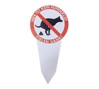 CGACCSD - Paneles de prohibición de excrementos caninos - Señalización de doble cara anti rots,Estacas de jardín estables Atractivo Deco Humorístico Seguridad Hogar Exterior Animales Paseo vecinos