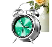 CGACCSD Reloj despertador analógico, reloj analógico para personas que duermen pesadas con timbre fuerte | Reloj de doble campana con retroiluminación para escuela, dormitorio, mesita de noche, hogar