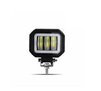CGBWMB Faros Motocicleta Barra De Luces LED De Trabajo Tipo Ojo De Ángel Para Coche, 4x4, Todoterreno, Camión, Barco, ATV, 12 V, 24 V, Haz De Inundación Blanco(B 1 * 30W White)