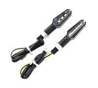 CGBWMB Faros Motocicleta Luces De Señal De Giro LED Para Motocicleta Luz Indicadora Motocicleta Color Ámbar Luces Señal Giro Delanteras Y Traseras De Doble Cara(2 pieces)