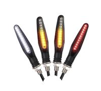 CGBWMB Faros Motocicleta Luces LED De Señal De Giro Para Motocicleta, Luces Intermitentes Blancas, Rojas Y Ámbar, Luces Intermitentes Delanteras Y Traseras(4 pieces)