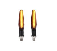 CGBWMB Faros Motocicleta Luces LED De Señal De Giro Para Motocicleta, Luces Intermitentes Blancas, Rojas Y Ámbar, Luces Intermitentes Delanteras Y Traseras(2*Yellow)