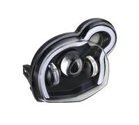 CGBWMB Faros Motocicleta Para G650GS Para Sertao R13 2011-2017 Luces Delanteras LED Para Motocicleta Luces Altas/bajos Lámpara DRL Devil Eye Blanca(Red)