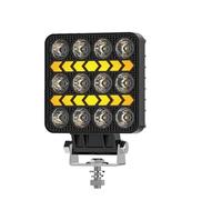 CGBWMB Faros Principales Foco De Trabajo LED De 4 Pulgadas, 12 V, 24 V, Amarillo, DRL, Para Vehículos Todoterreno, Camiones 4x4 Faro Coche(1 * 12LED)