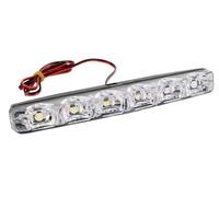 CGBWMB Faros Principales Luces LED De Circulación Diurna DRL Superbrillantes Para Coche, 6 LED, 12 V CC, Antiniebla, Para Conducción Automática Faro Coche